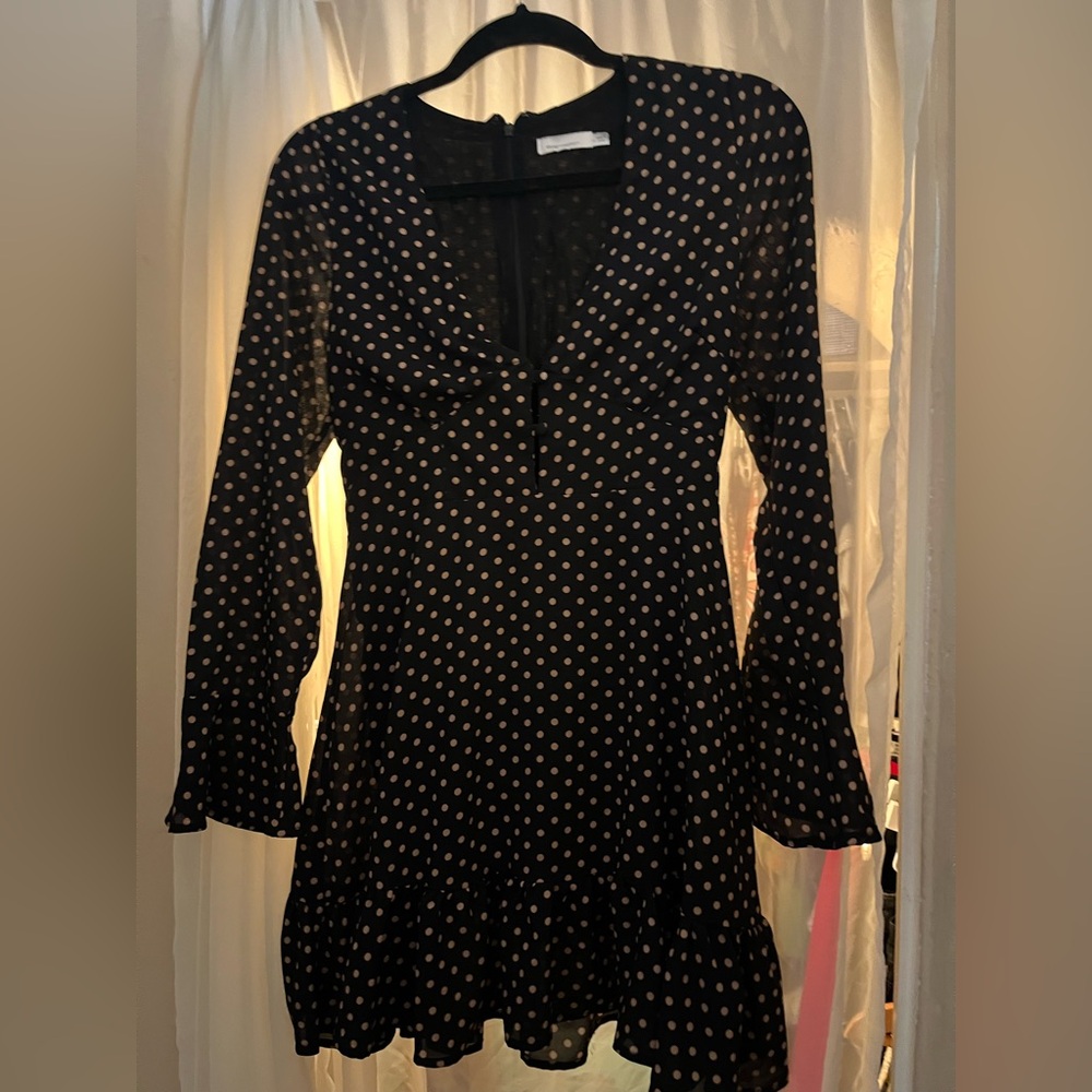 Polka Dot Black Dress